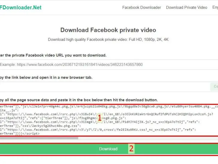 How can I download high quality videos from Facebook private?