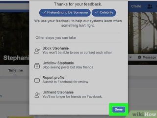 How can I report a Facebook account?