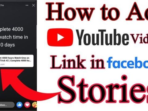 Can you add a YouTube link to a Facebook story?