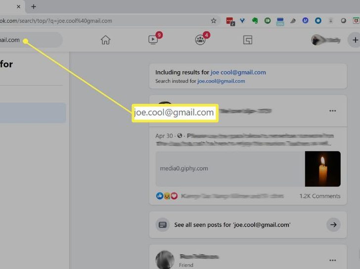 Can you search for someone on Facebook by email address