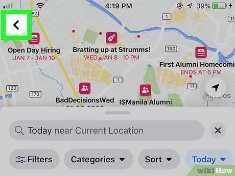 How do I find events near me on Facebook