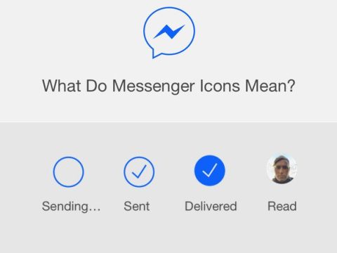 What do the different ticks mean on messenger?