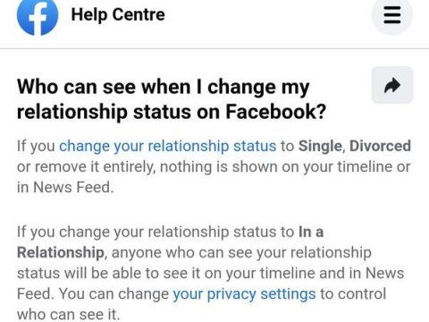 What happens when you say you re in a relationship with someone on Facebook?