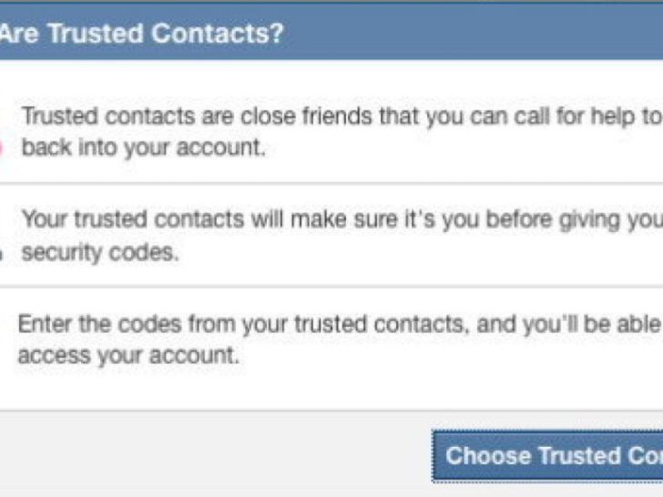 How do I access trusted contacts