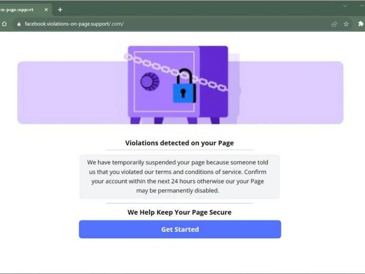 How do I report a violation of privacy on Facebook?