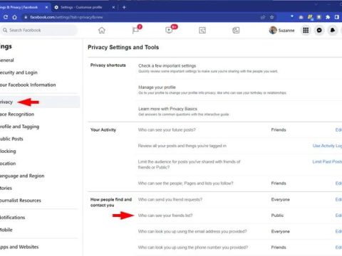 How do you make your FB friends list private?