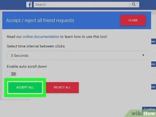 Can you accept all friend requests on Facebook at once?