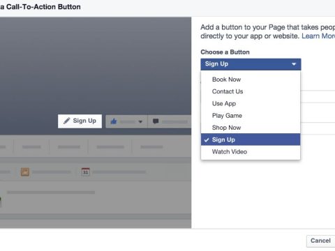 What is a Facebook call-to-action?