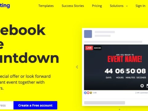 How do I put a live countdown on Facebook?