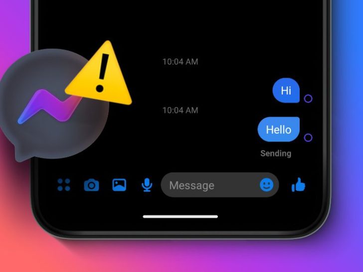 Why does Facebook Messenger say message Cannot be sent?