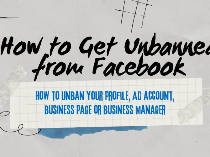 How do I get my Facebook ad account unbanned?