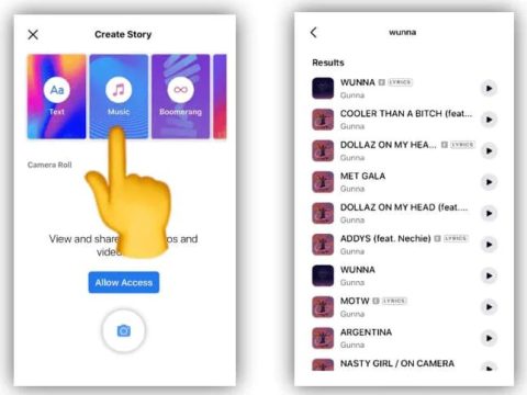 Can you use any music on Facebook story?