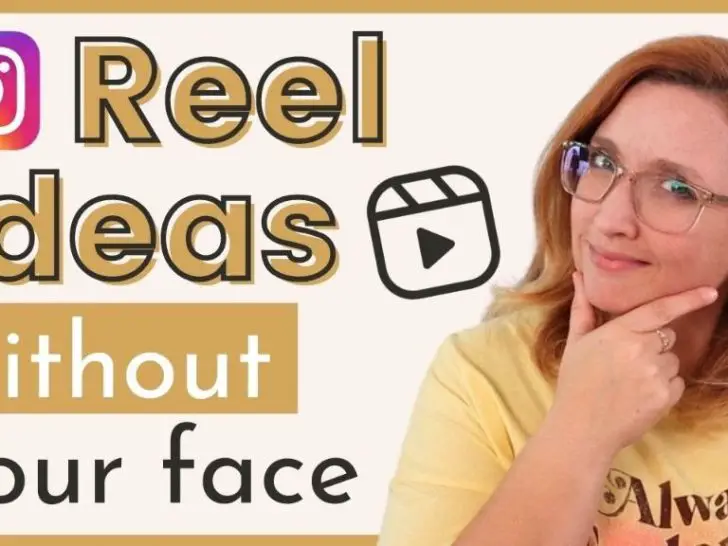 Can you make reels without showing your face?