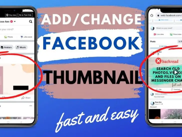 Can you change Facebook video thumbnail after posting?