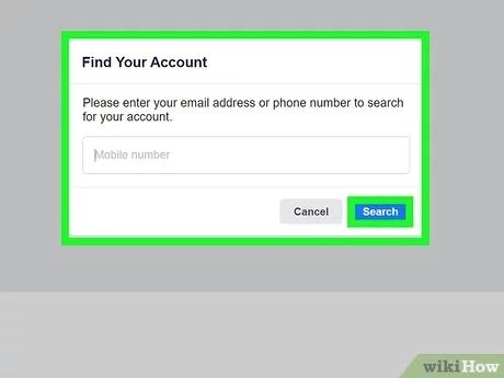 How can I recover my Facebook account with my phone number