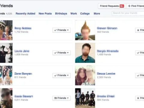 How does Facebook choose the 6 friends it shows?