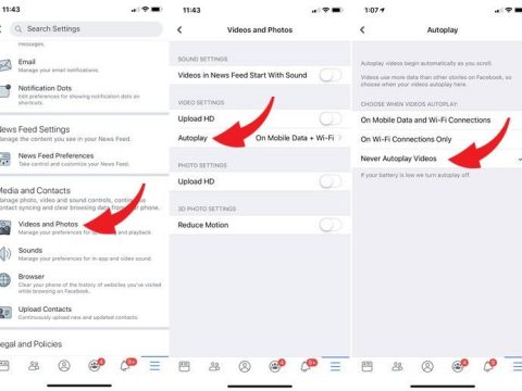 How do I reduce Facebook storage on my iPhone?