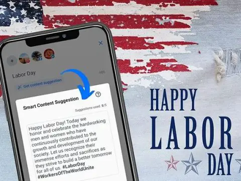 What do you say in a Labor Day social media post?