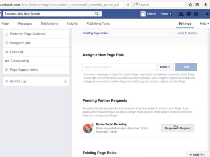 How do I approve pending admin on Facebook?