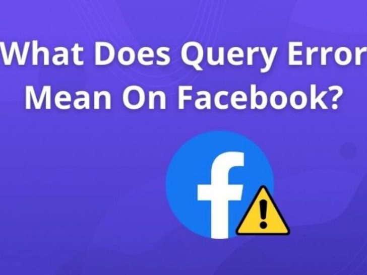 What does query error mean on FB?