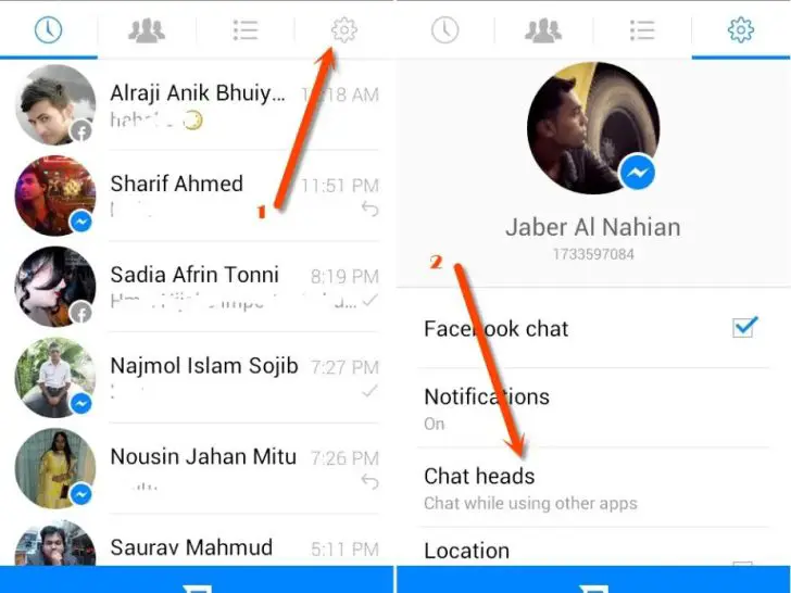 How do I get rid of chat heads on Messenger?