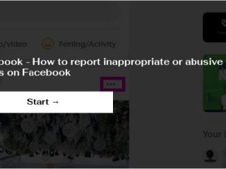 How do I report inappropriate photos on Facebook?