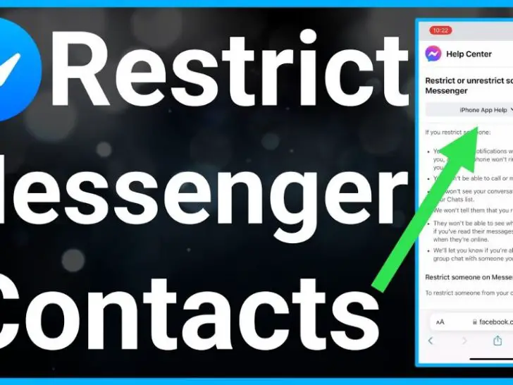 Where can I find the restricted list on messenger?