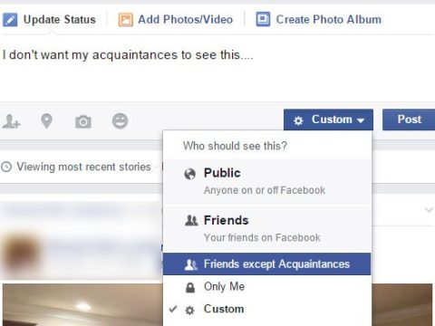 What is the difference between restricted and acquaintance on Facebook?