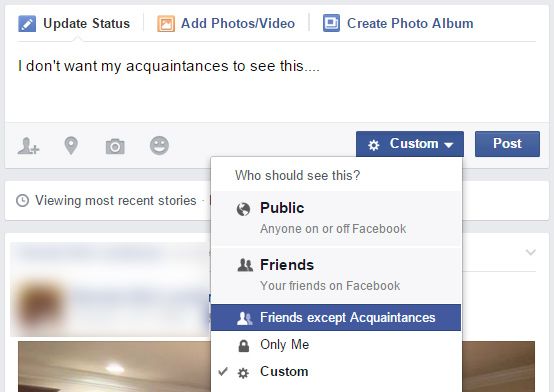 What is the difference between restricted and acquaintance on Facebook