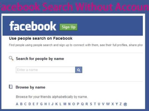 Can I search for someone on Facebook without an account?