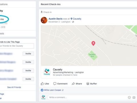 Does Facebook notify when you look at check-ins?