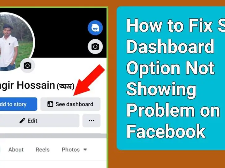 Where is my dashboard on Facebook?