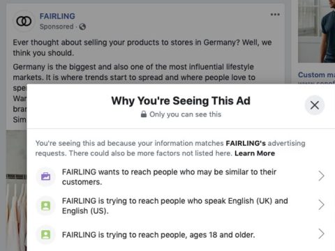 Are Facebook lookalike audiences GDPR compliant?