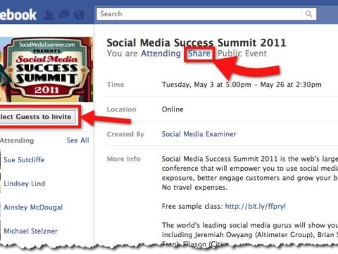 How do you announce an event on Facebook?