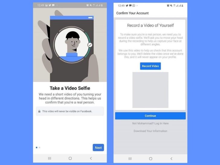 How to do selfie verification on Facebook?