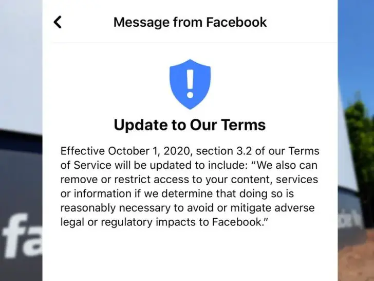 Does Facebook have terms and conditions?