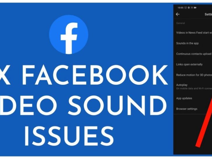 Why is there no sound on Facebook videos on my iPhone