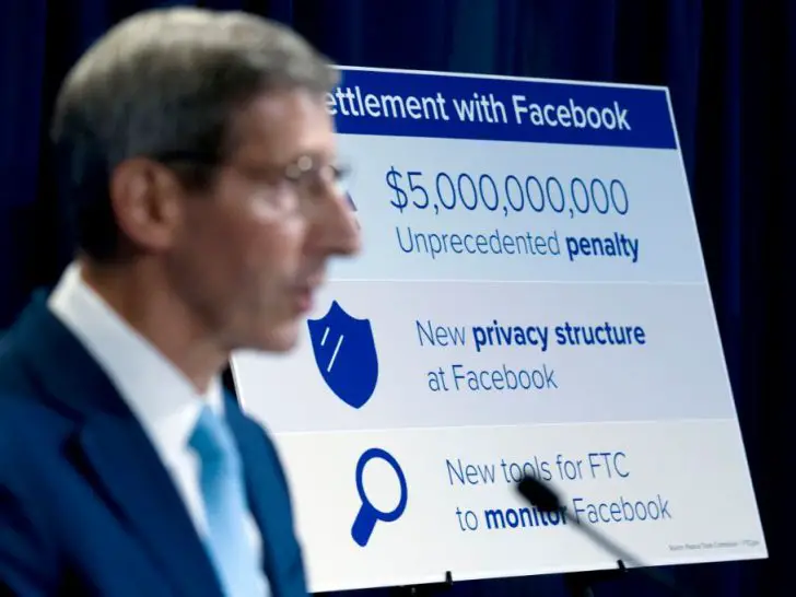 Why was Facebook fined $5 billion dollars?