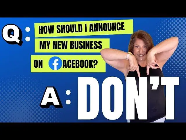 How do I announce my new business on Facebook