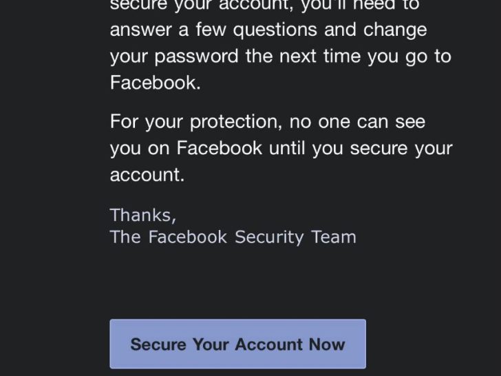 Do Facebook passwords expire