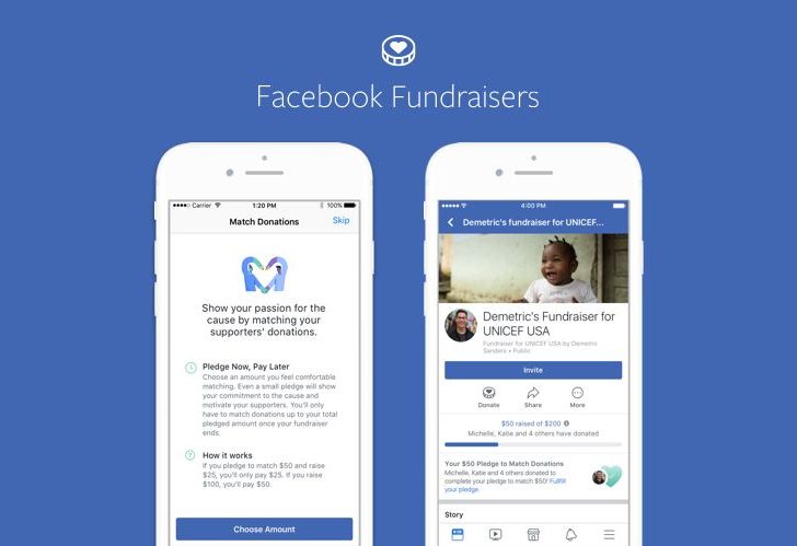 What is a Facebook fundraising page