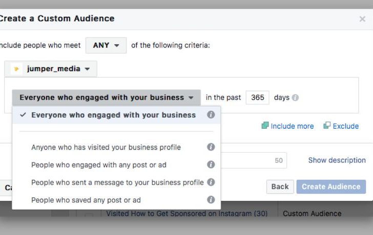 Can you target Instagram followers on Facebook ads