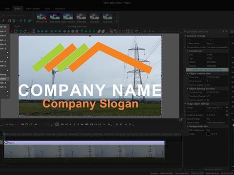 How do I make a logo for video editing?