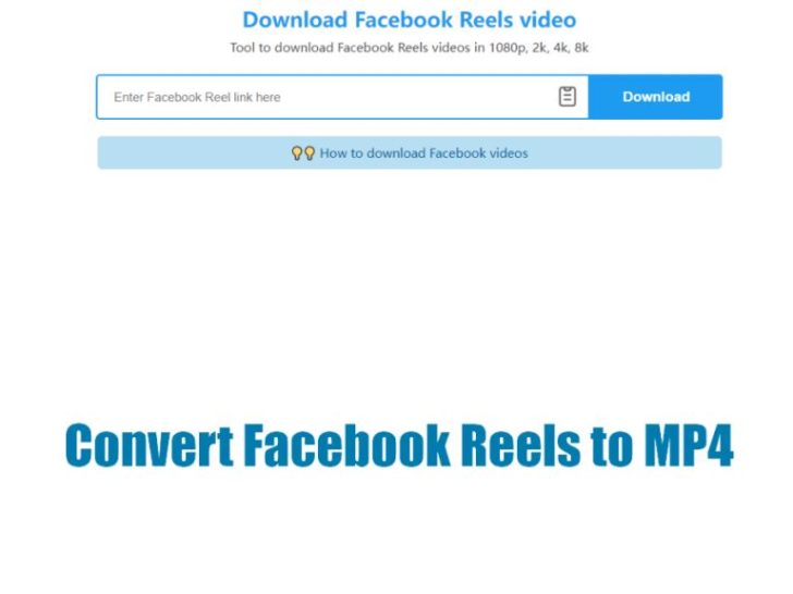 How do I convert FB reels to MP4?