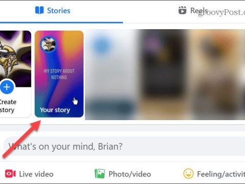 How do you get rid of create a story on Facebook?