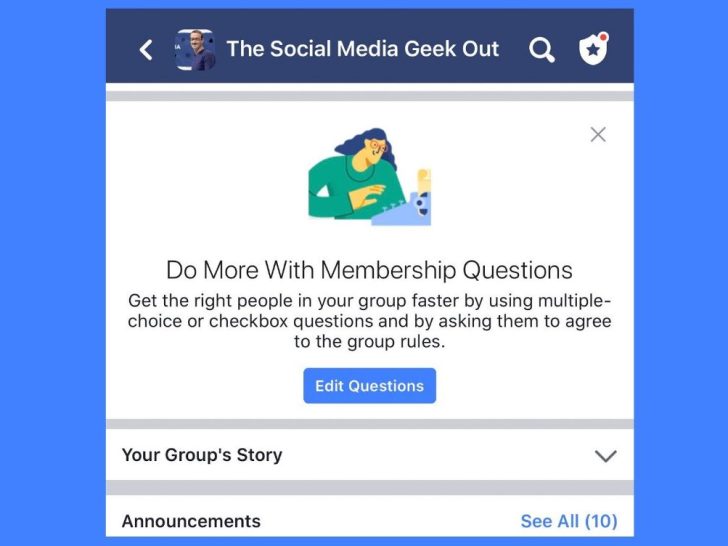 How do I make people agree to rules in a Facebook group?