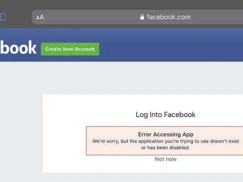 Why is Facebook saying my account doesn’t exist?