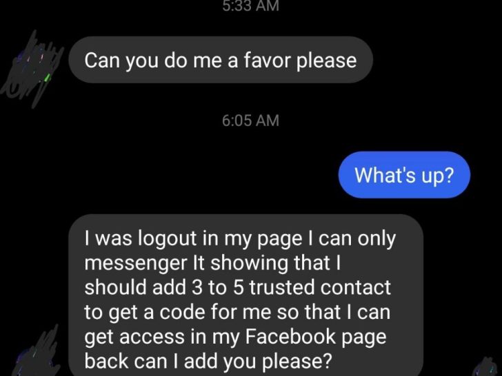 Can you do me a favor messenger?