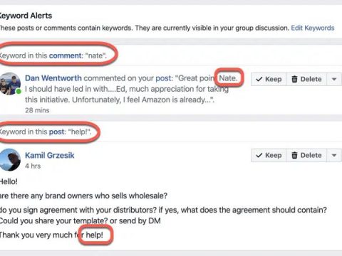 Can you set keyword alerts on Facebook?