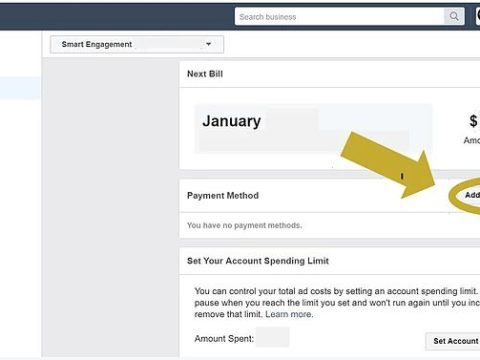 How do I enable my payment method on Facebook?